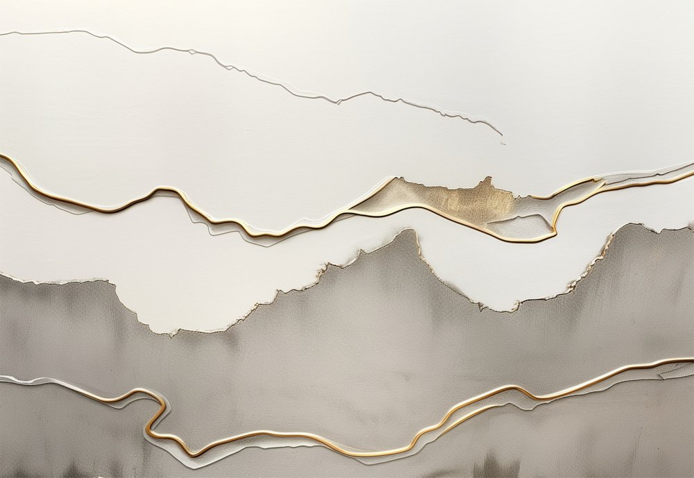 Paisagem em Camadas Douradas de Alma