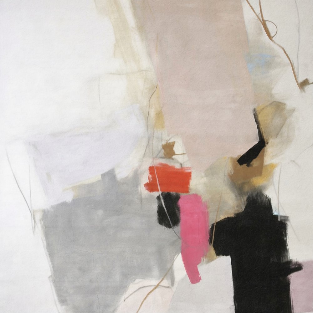 Abstrato em cinza rosado moderno de Alma