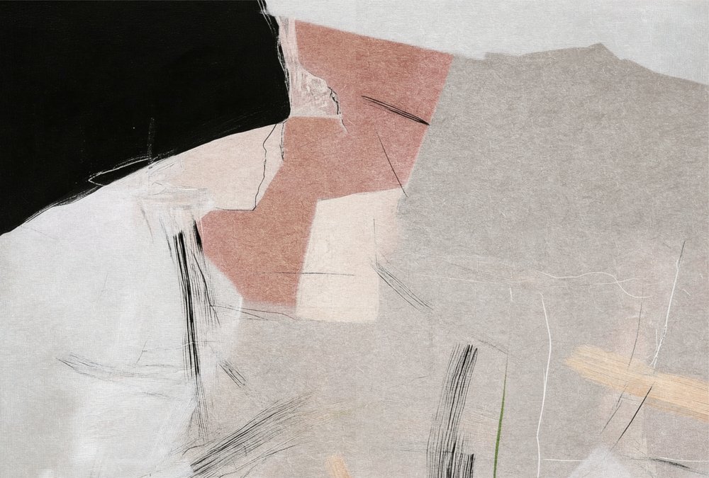 Composição abstrata em tons suaves de Alma