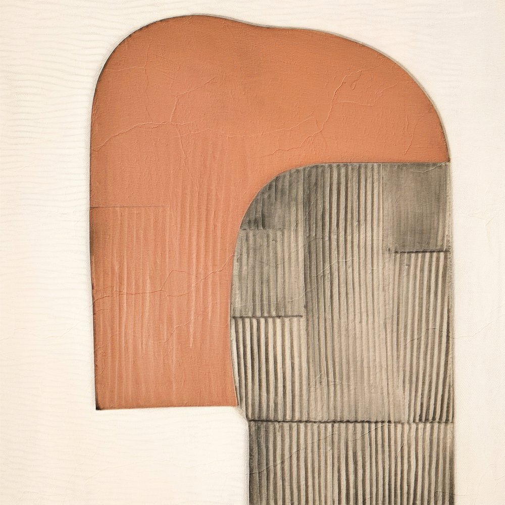 Formas de terracota com nervuras de Alma