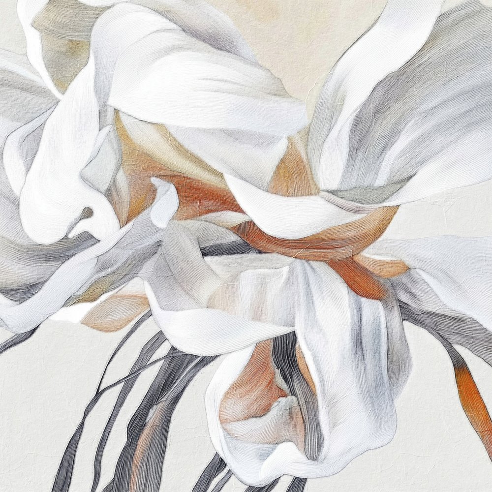 Abstrato floral suave de Alma