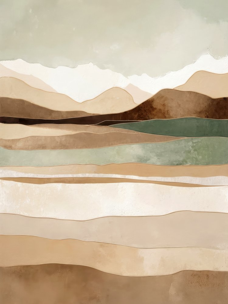 Paisagem abstrata e terrosa de Alpenglow Workshop
