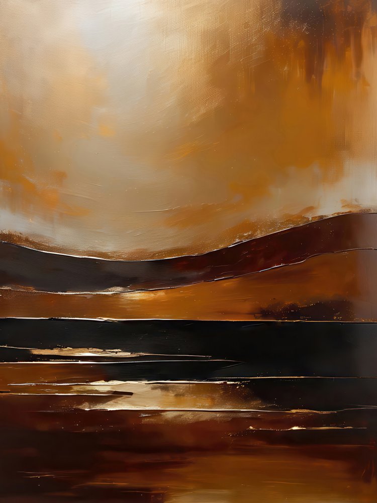 Paisagem abstrata ao pôr do sol de Alpenglow Workshop