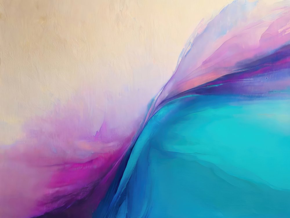 Ondas fluidas em azul e roxo de Alpenglow Workshop
