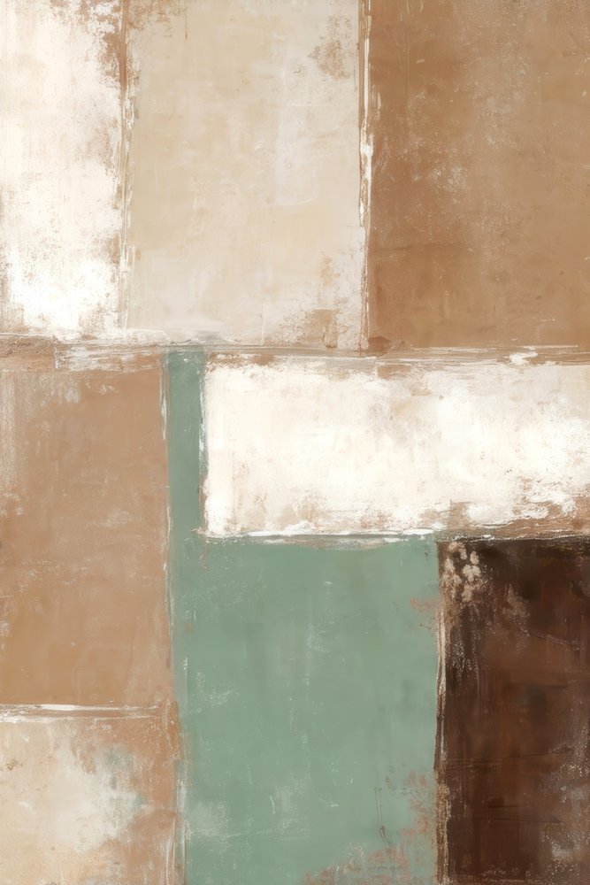 Blocos abstratos em tons terrosos de Alpenglow Workshop