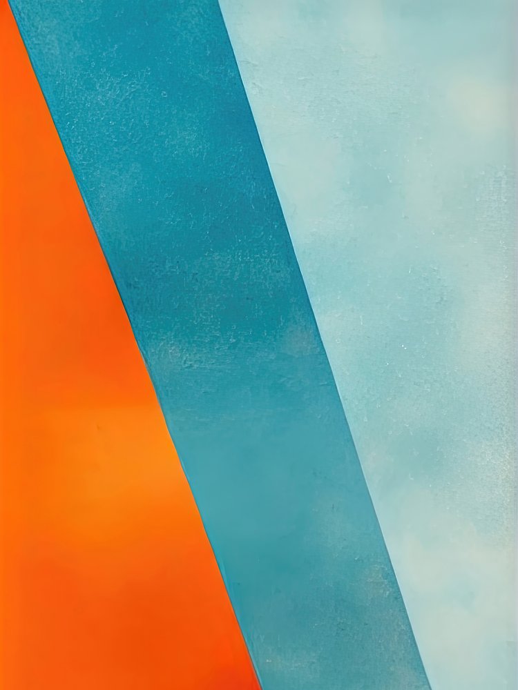 Azul e Laranja Geométricos de Alpenglow Workshop