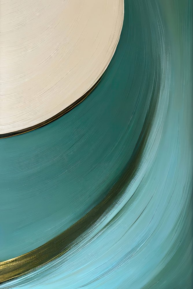Espiral em azul-dourado de Alpenglow Workshop