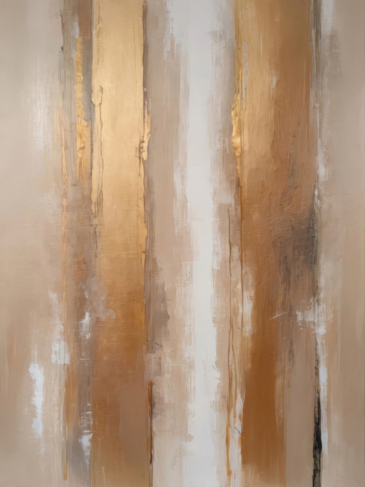 Abstrato Vertical Dourado de Alpenglow Workshop