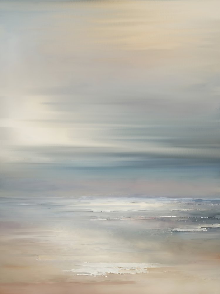 Horizonte marinho enevoado de Alpenglow Workshop
