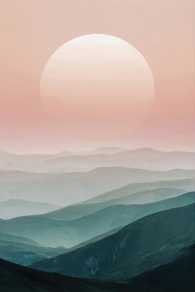 Horizonte da Montanha em Tons Pastel de Alpenglow Workshop