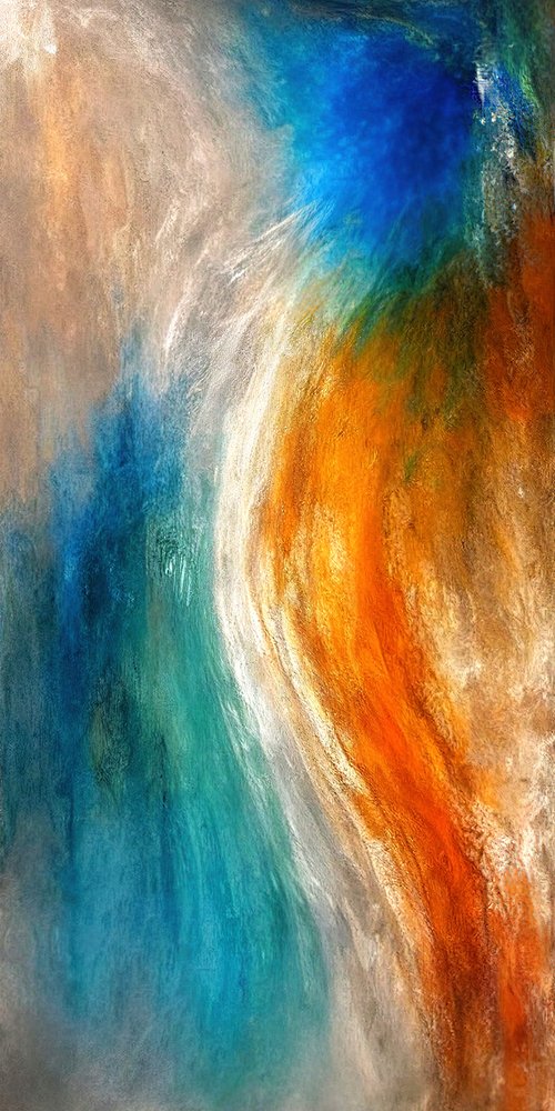 Fluxo abstrato vibrante de Alpenglow Workshop