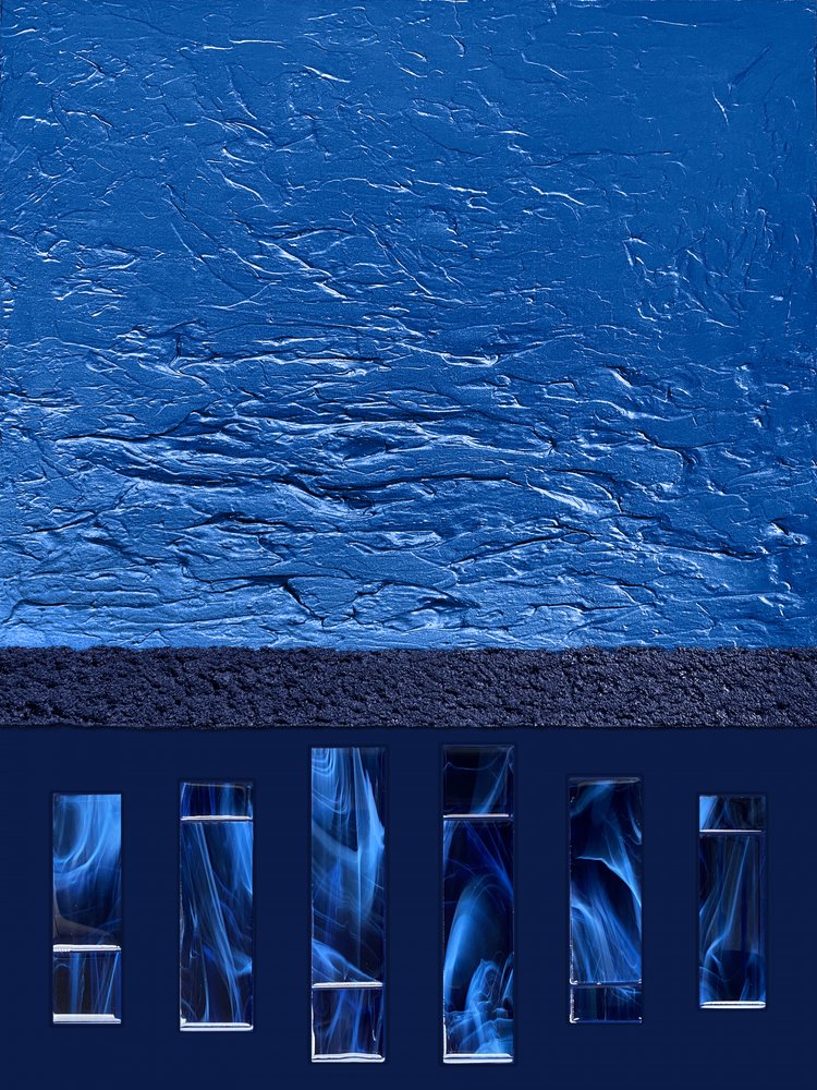 Fluxo de Fumo Azul Abstrato de Alyson Storms