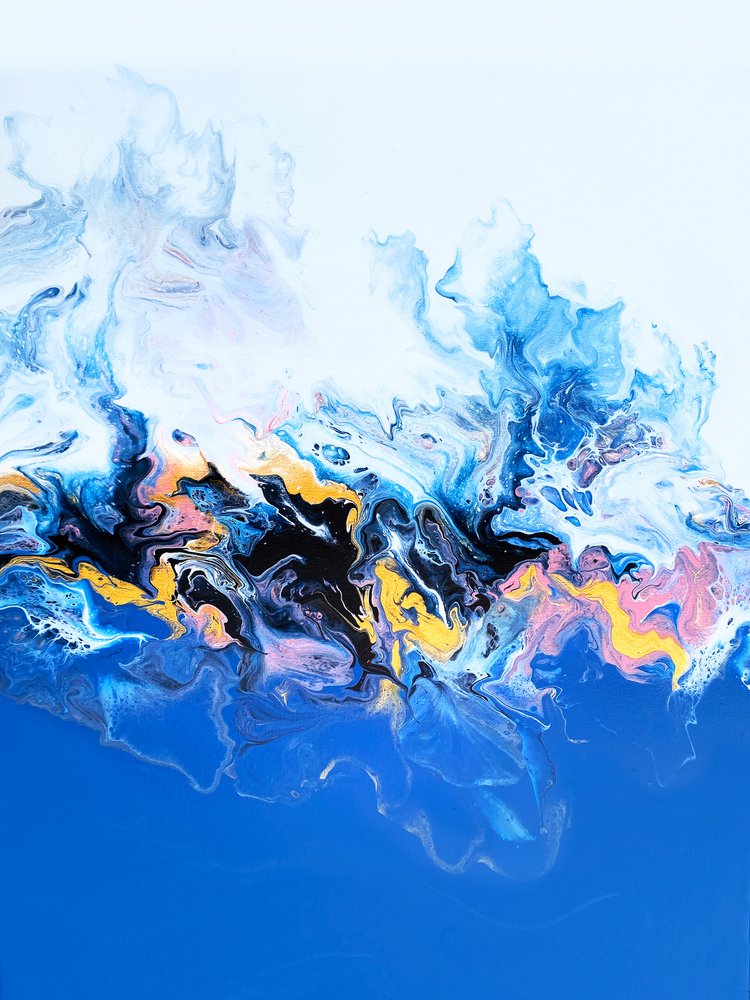 Fluxo oceânico abstrato de Alyson Storms