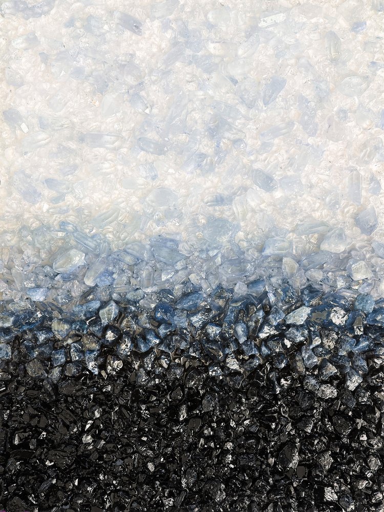 Gradiente azul e preto cristalino de Alyson Storms