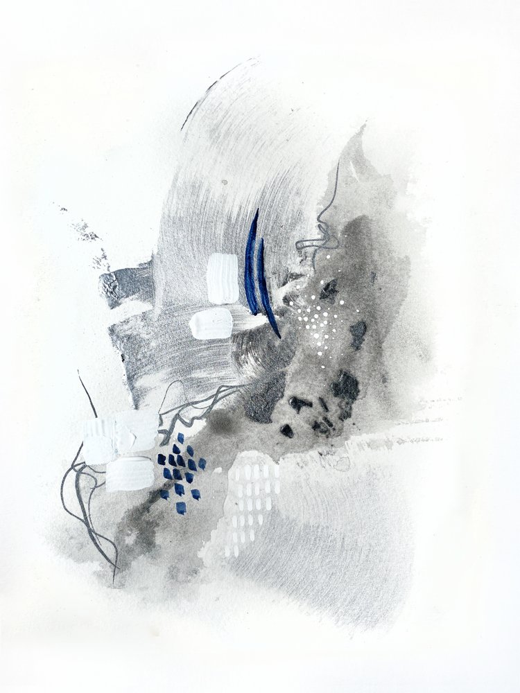 Impressões em azul monocromático de Alyson Storms