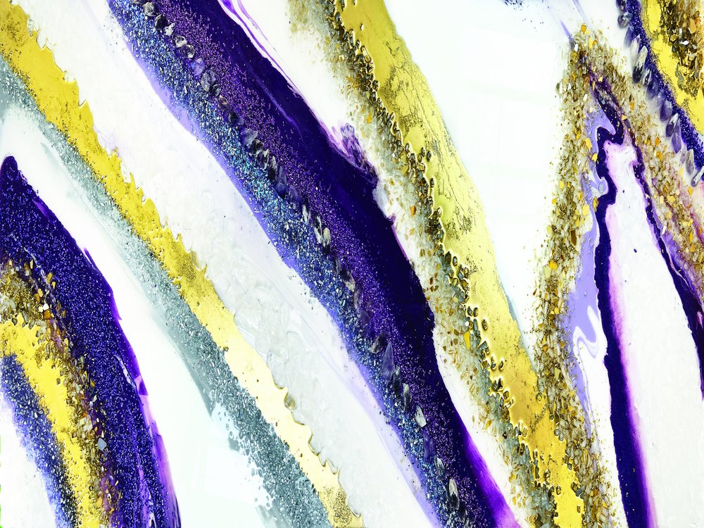 Fluxo de brilho roxo e dourado de Alyson Storms