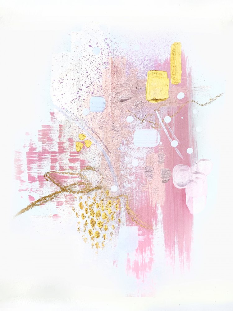 Ouro-rosa abstrato de Alyson Storms