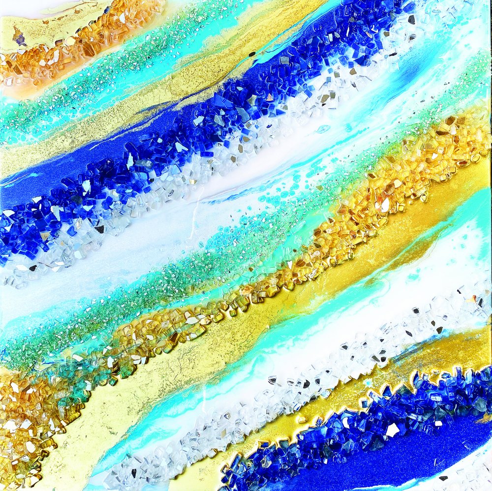 Fluxo Azul e Dourado Brilhante de Alyson Storms