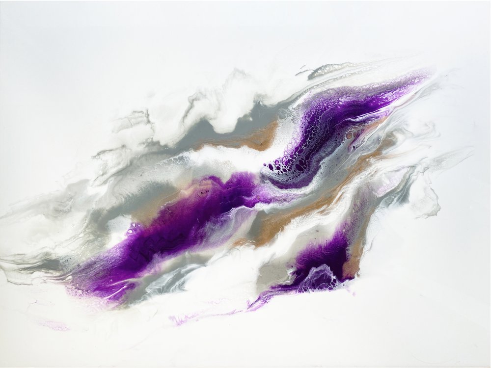 Abstrato roxo em espiral de Alyson Storms