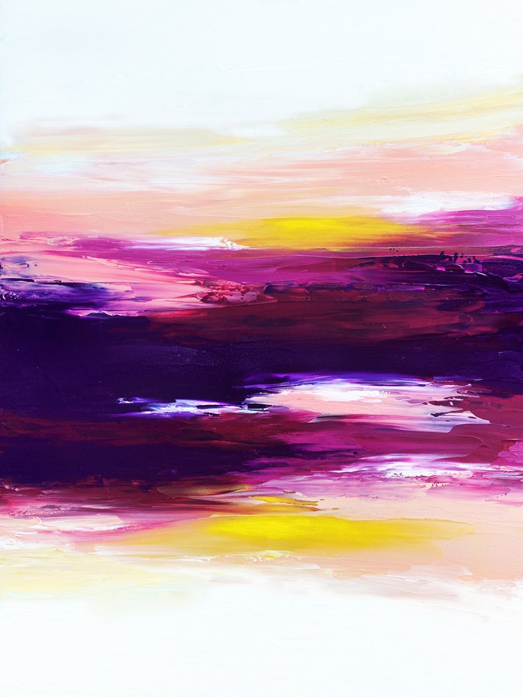 Pôr-do-sol abstrato e vibrante de Alyson Storms