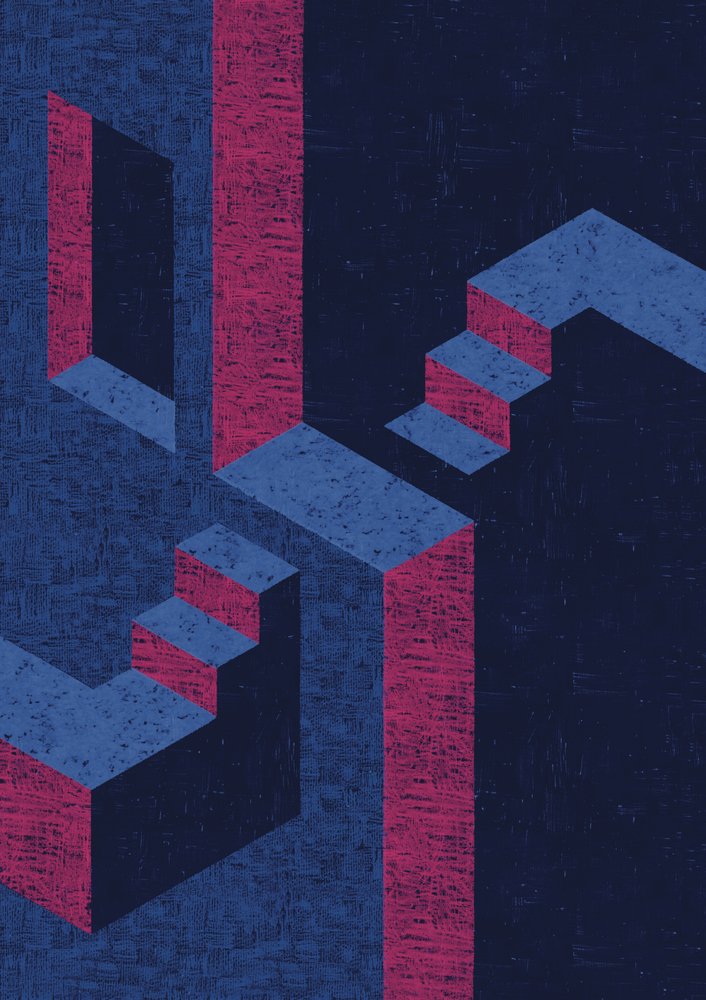 A ilusão da escadaria impossível de Amy Louise Baker