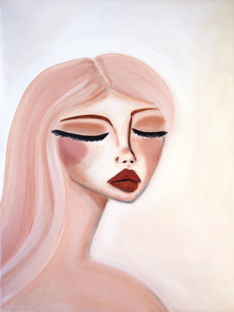 Retrato em Rosa Sereno de Amy Straley