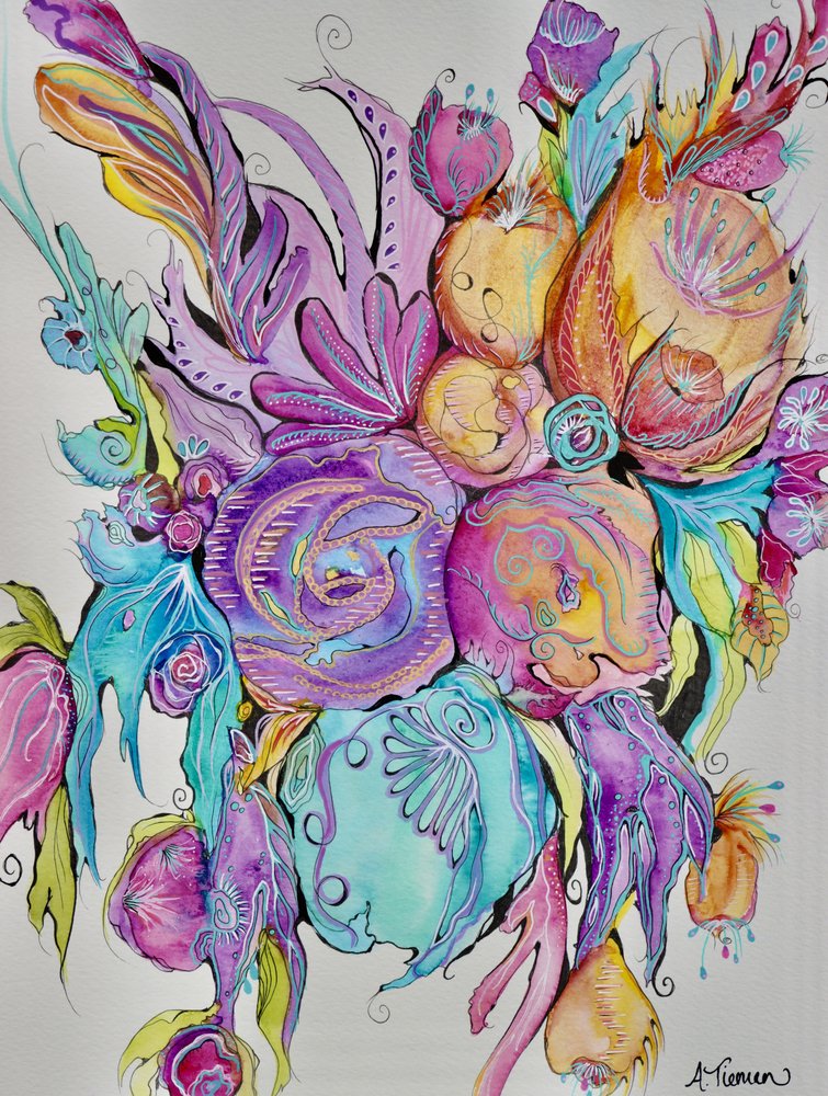 Flores Fantásticas e Coloridas de Amy Tieman