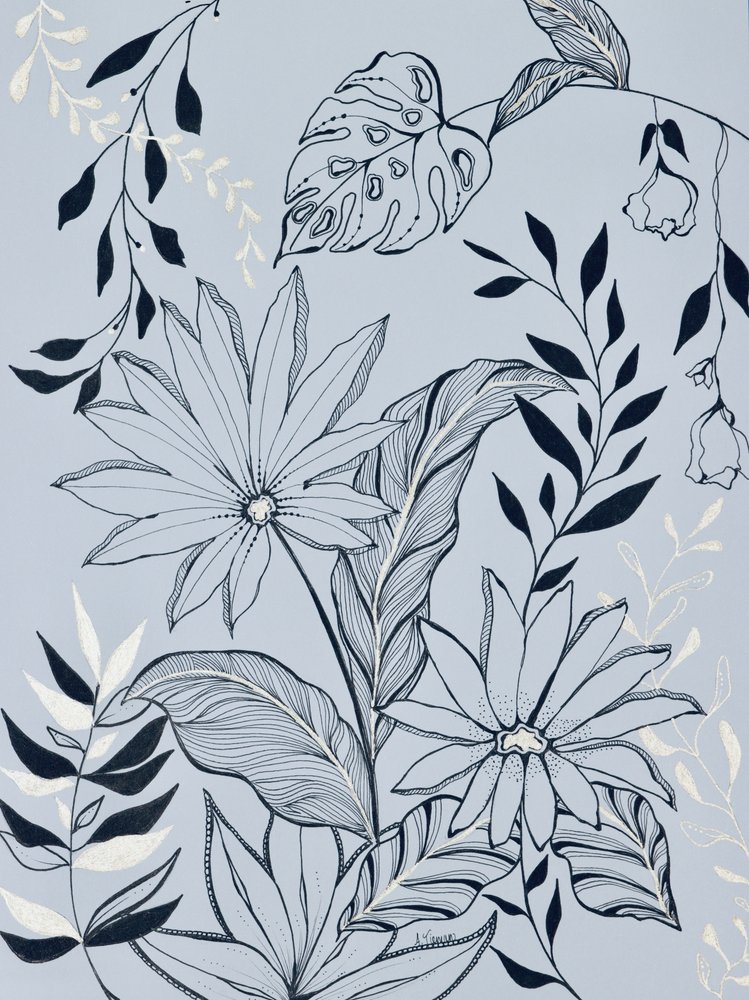 Folhagem tropical serena de Amy Tieman