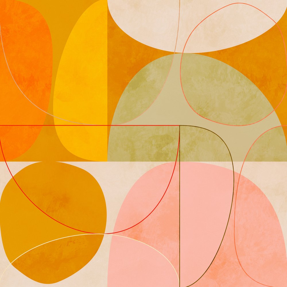 Amarelo Curry de Meados do Século Blush Primavera 2 de Ana Rut Bre