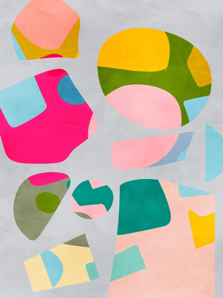 Recorte minimalista e colorido de Ana Rut Bre