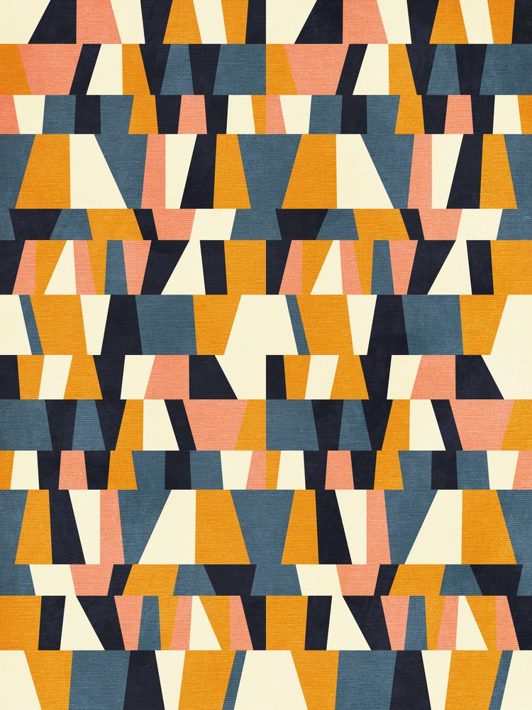 Rainbow Plus Shapes  Azul Mostarda 14 de Ana Rut Bre