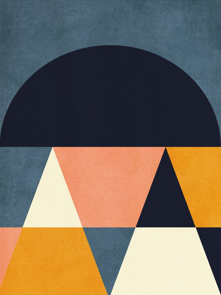 Rainbow Plus Shapes  Azul Mostarda4 de Ana Rut Bre