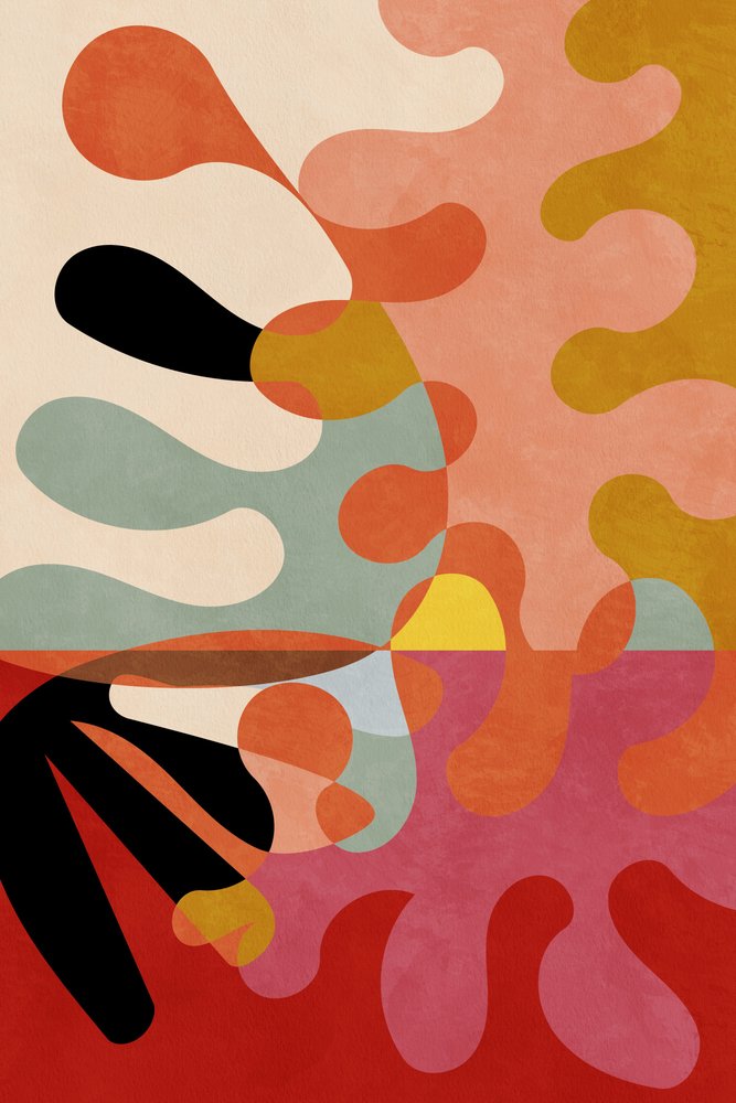 Cores Quentes Geometria Bauhaus 5 de Ana Rut Bre