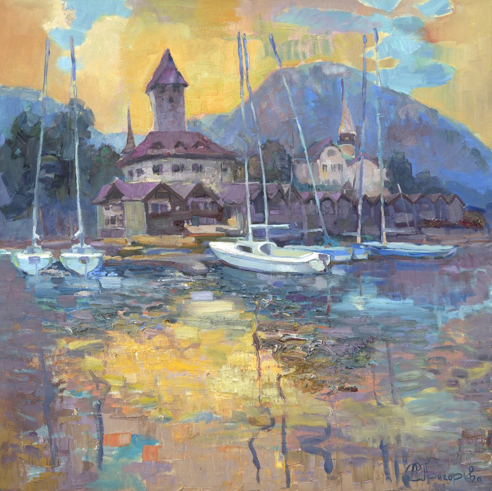 Reflexos no lago: veleiros de Anastasiia Grygorieva