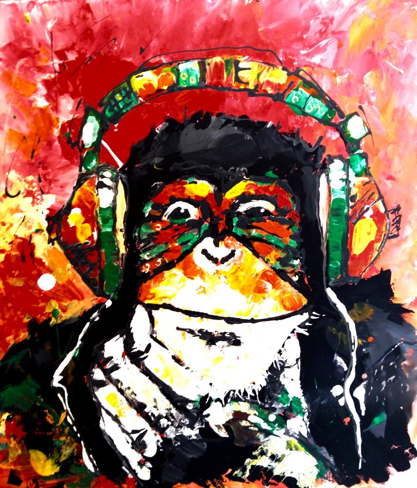 Macaco da Música Abstrata de Anda Bieza