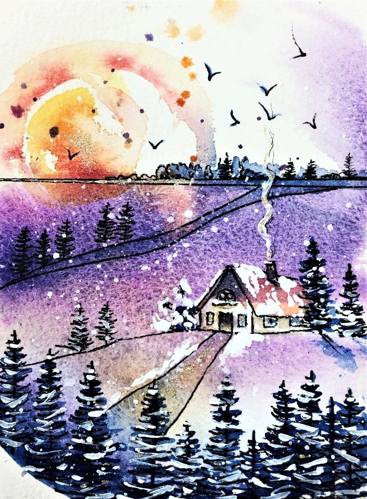 Aconchegante cabana de inverno de Anda Bieza