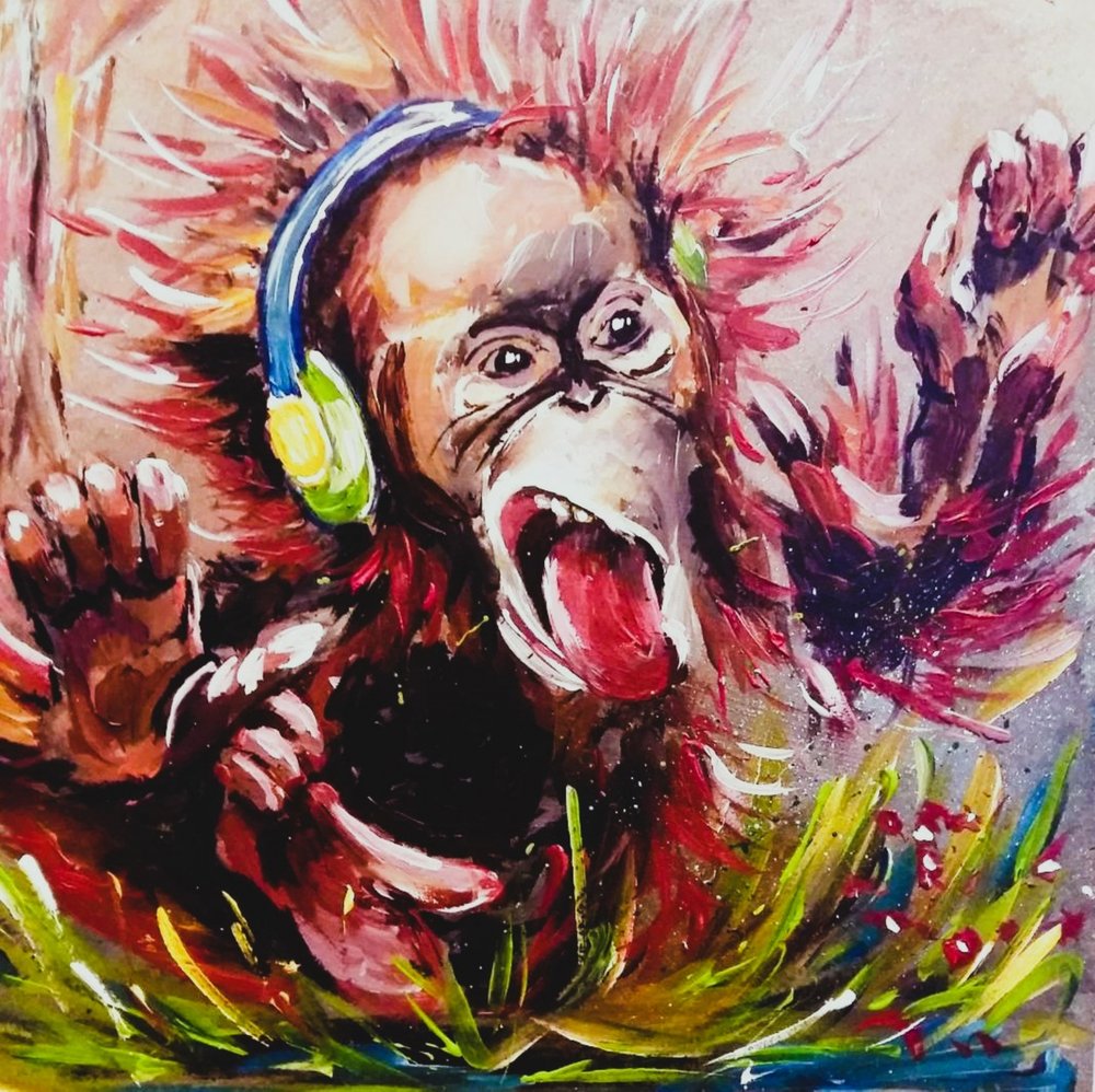 Orangotango da Música Enérgica de Anda Bieza