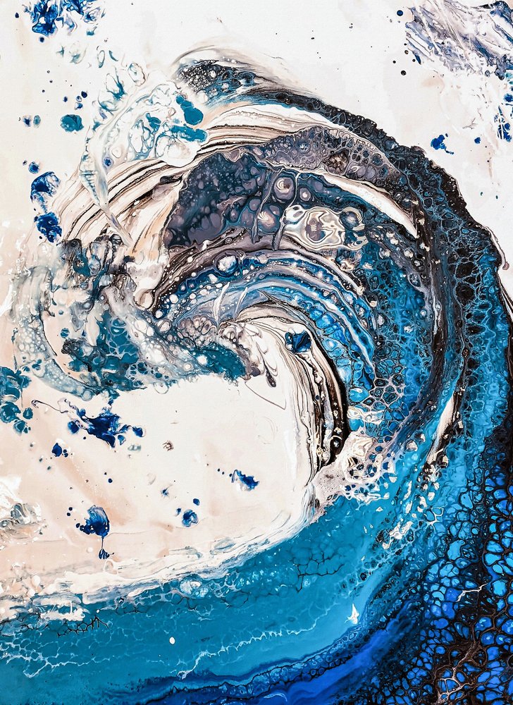 Onda do mar - Abstrato de Anda Bieza