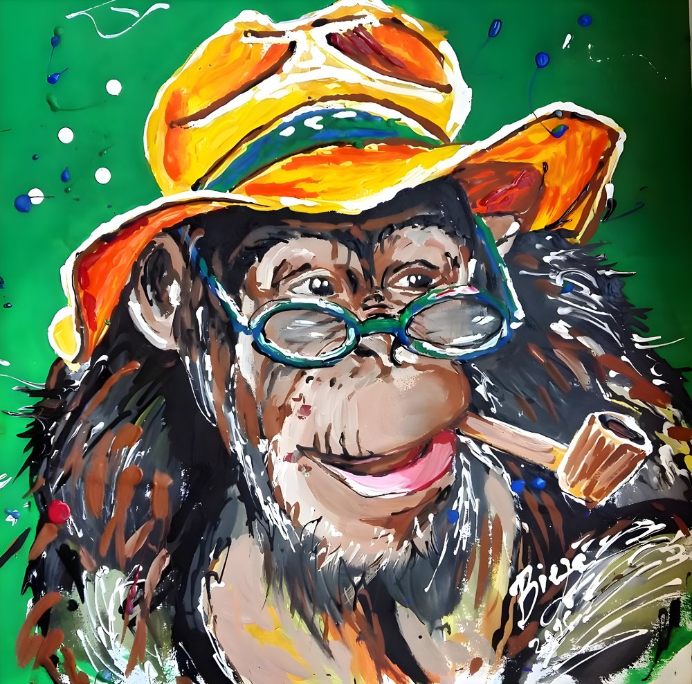 Personagem Chimp Smart de Anda Bieza