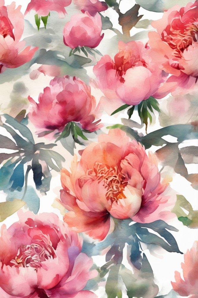 Peónias rosa claro de Anda Bieza