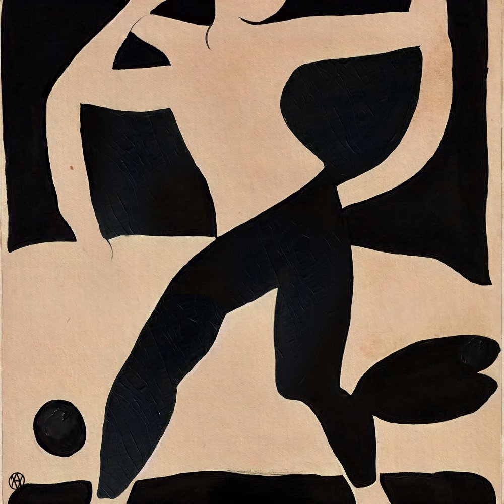 Figura abstrata dinâmica de André Viana