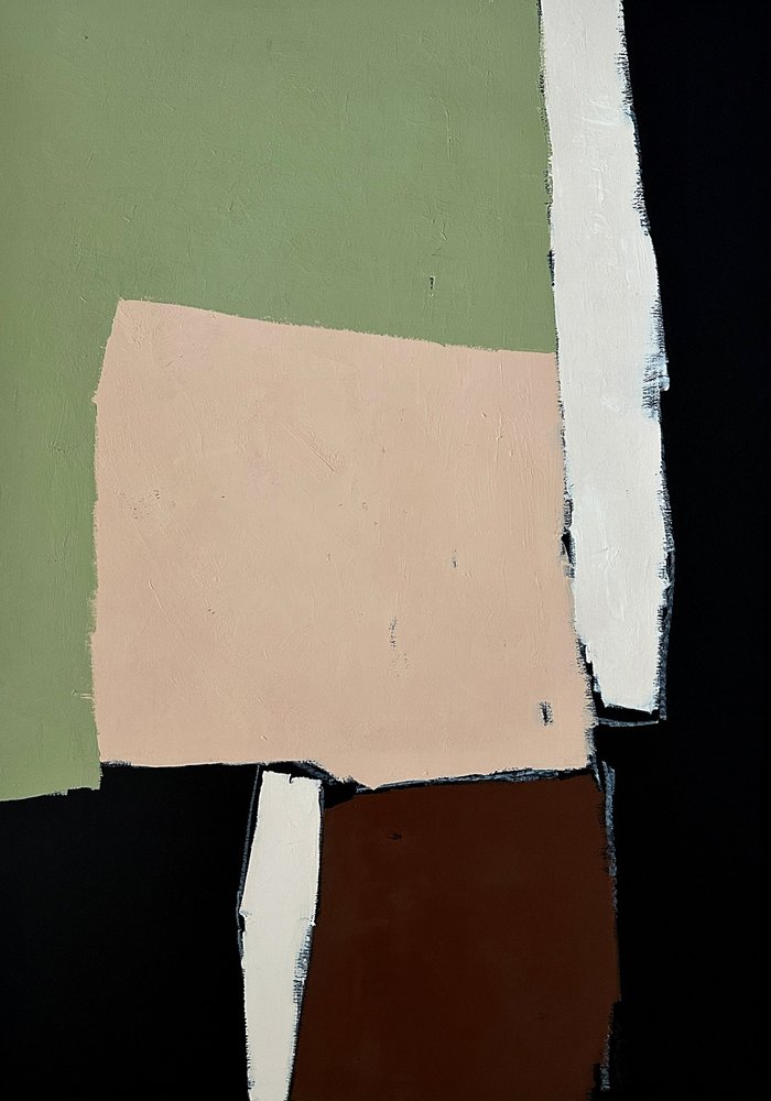 Formas abstratas e terrosas de Andrea Reichhart