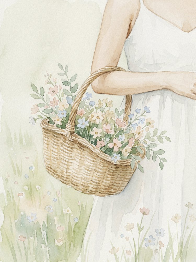 Cesto de flores silvestres de Andreas Magnusson