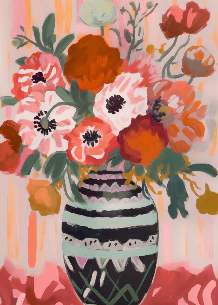 Bouquet floral vibrante de Andreas Magnusson