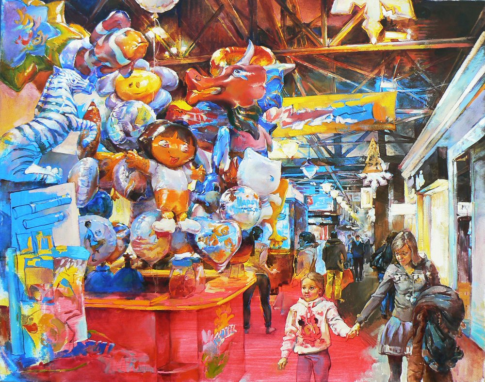 Balões coloridos do mercado de Andrii Kutsachenko