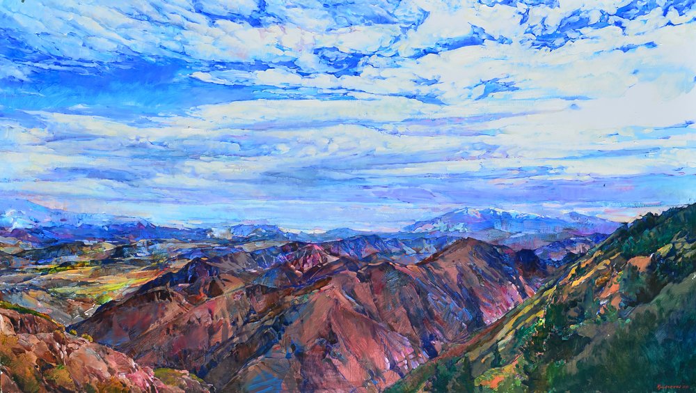 Picos montanhosos escarpados de Andrii Kutsachenko