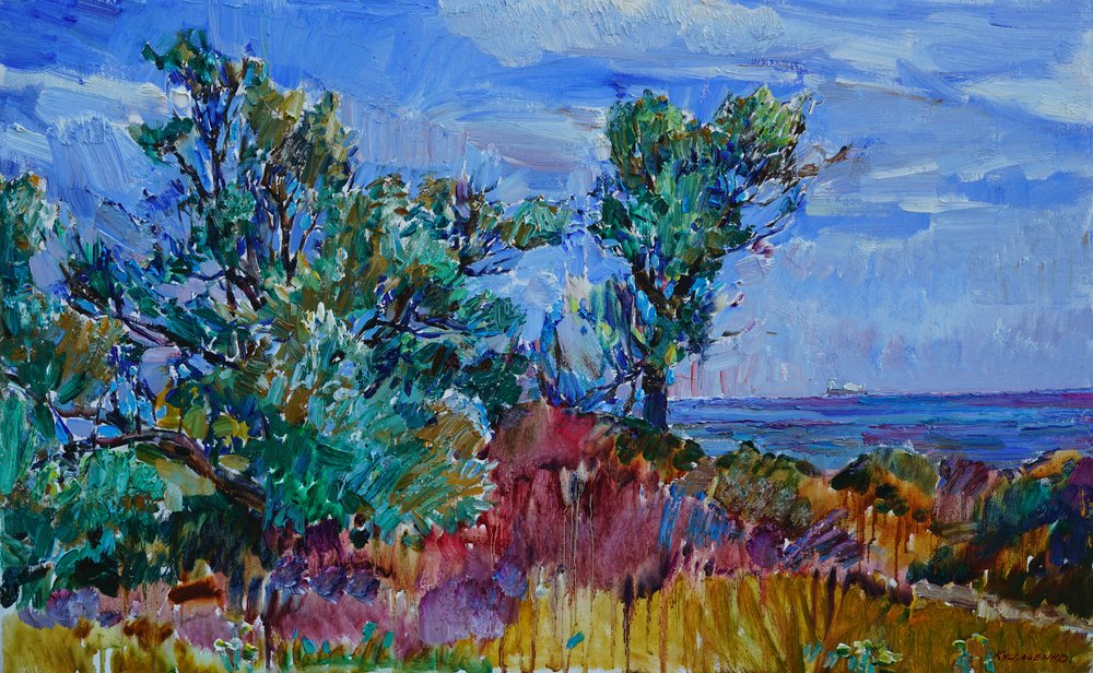 Paisagem costeira vibrante de Andrii Kutsachenko