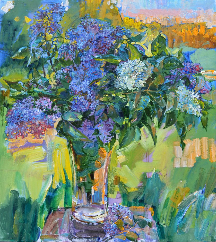 Ramo de lilases vibrantes de Andrii Kutsachenko