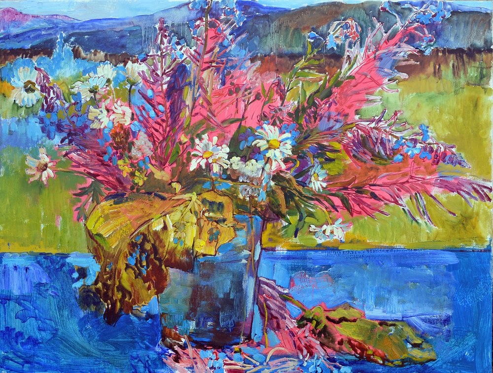 Bouquet de flores silvestres coloridas de Andrii Kutsachenko