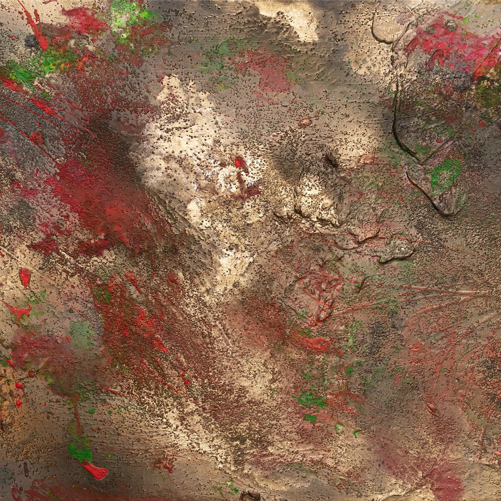 Grunge Dourado Abstrato de Anete Purina-Purite